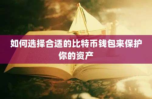 如何选择合适的比特币钱包来保护你的资产