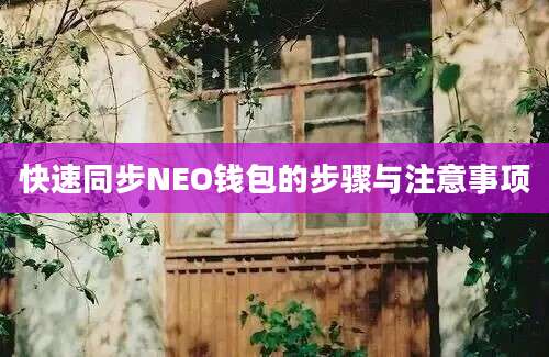 快速同步NEO钱包的步骤与注意事项