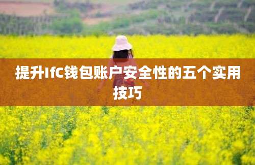 提升IfC钱包账户安全性的五个实用技巧