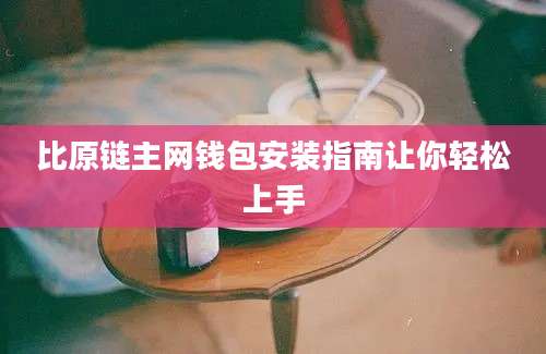 比原链主网钱包安装指南让你轻松上手