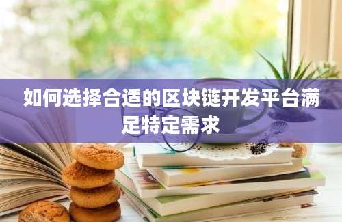 如何选择合适的区块链开发平台满足特定需求