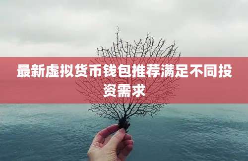 最新虚拟货币钱包推荐满足不同投资需求