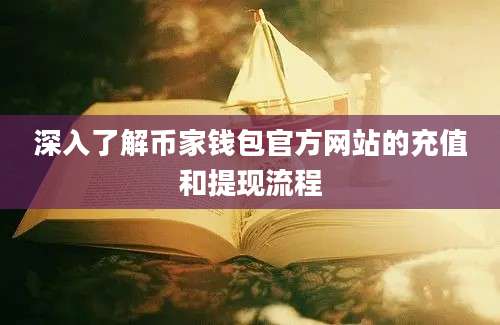 深入了解币家钱包官方网站的充值和提现流程