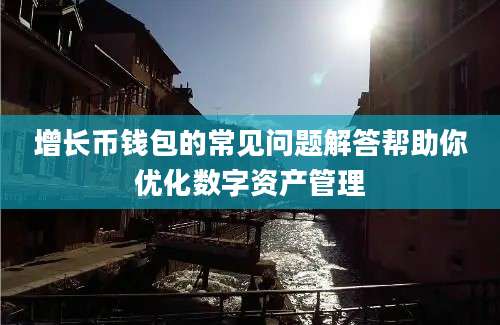 增长币钱包的常见问题解答帮助你优化数字资产管理