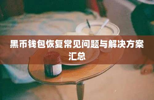 黑币钱包恢复常见问题与解决方案汇总