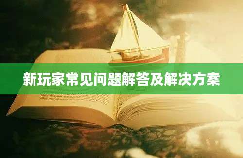 新玩家常见问题解答及解决方案