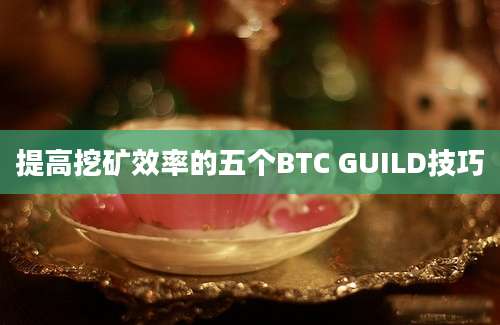 提高挖矿效率的五个BTC GUILD技巧