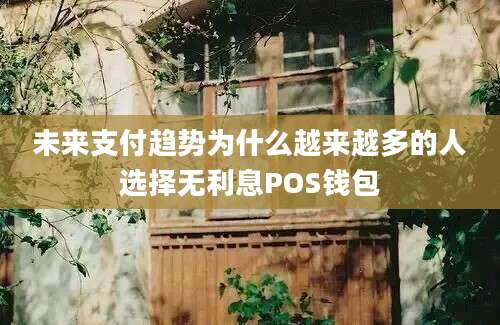 未来支付趋势为什么越来越多的人选择无利息POS钱包