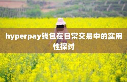 hyperpay钱包在日常交易中的实用性探讨