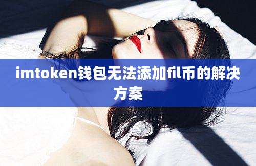 imtoken钱包无法添加fil币的解决方案