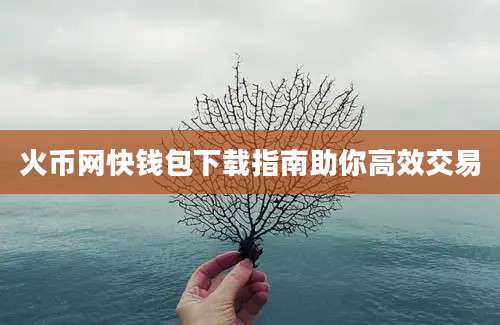 火币网快钱包下载指南助你高效交易